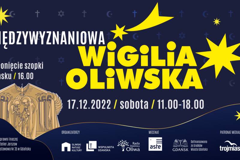 Wydarzenie: Międzywyznaniowa Wigilia Oliwska, Kiedy? 2022-12-17 11:00, Gdzie? Jacka Rybińskiego 25